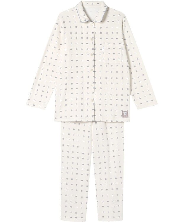 ワコール／睡眠科学 パジャマ 綿100%(本体) あったか SOU・SOU（R） 長袖 長ズボン レディース YDW480 睡眠科学／ワコール アイボリー