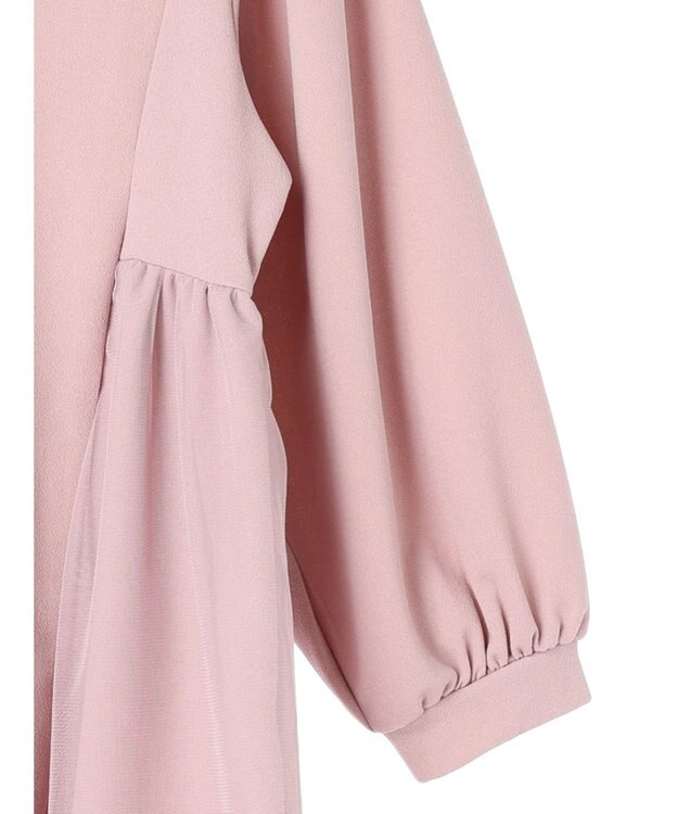 earth music&ecology チュールドッキングチュニック Pink Beige