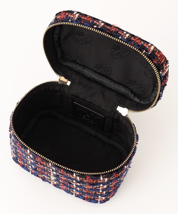 TOCCA 【ヨンアさんコラボ】PILA VANITY BAG ヴァニティ バッグ レッドツイード系