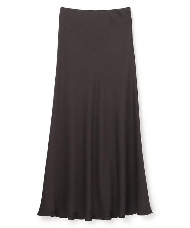 uncrave ライトダブルサテン バイアススカート ダークブラウン