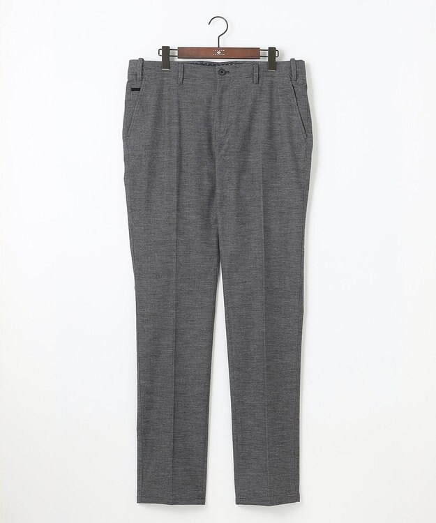 JOSEPH ABBOUD 【キングサイズ・ストレッチ】メランジモールスキン パンツ グレー系