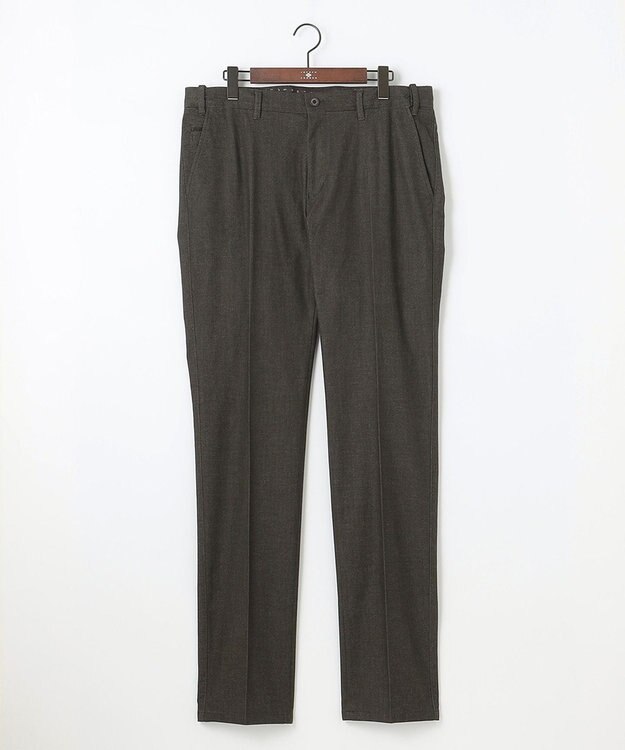 JOSEPH ABBOUD 【キングサイズ・ストレッチ】メランジモールスキン パンツ カーキ系