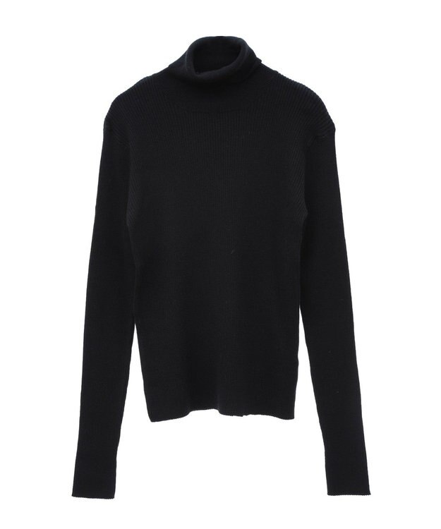 CRAFT STANDARD BOUTIQUE 洗える/とてもちリブタートルネックニットプルオーバー/24AW Black