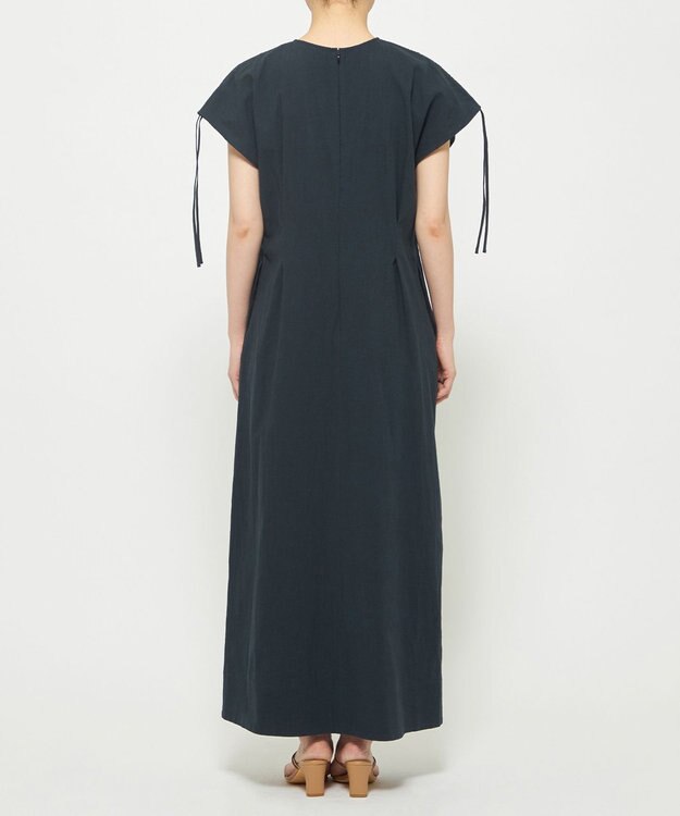 uncrave コットンリネンボイル フレアワンピース ブラック