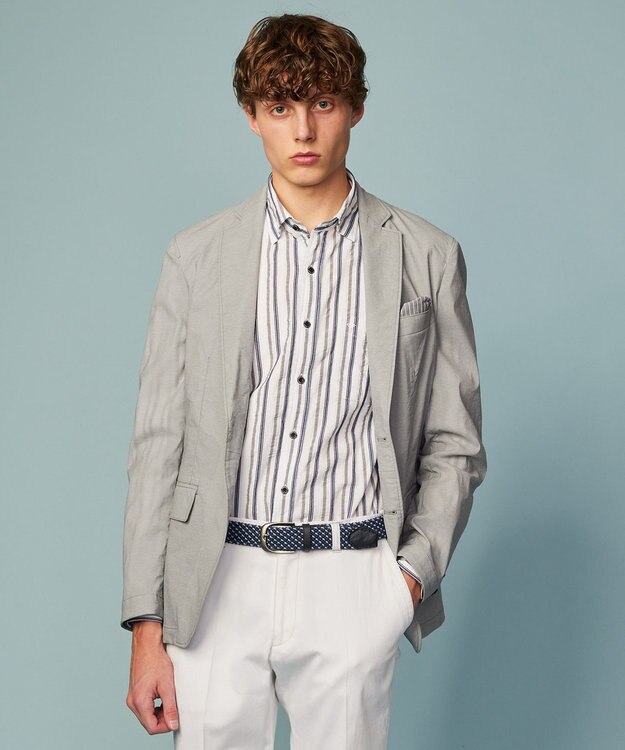 JOSEPH ABBOUD 【ポケッタブル/ハイパワーストレッチ/Eco 撥水】アクティブレジャー ジャケット ライトグレー系