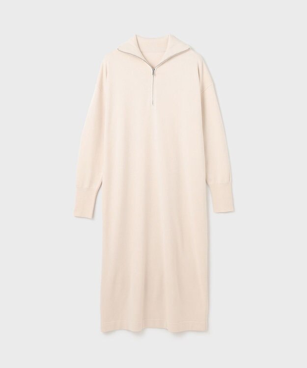 GRACE CONTINENTAL ストレートニットワンピース ベージュ