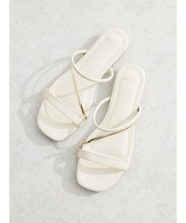 Green Parks ・ｍｉｎｉａ　ナローストラップミュール Ivory