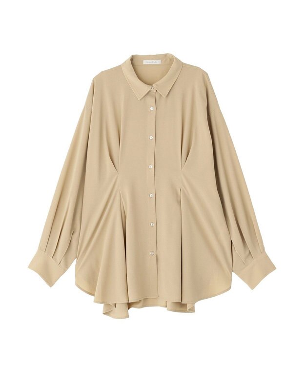 Green Parks ウエストタックシャツチュニック Beige