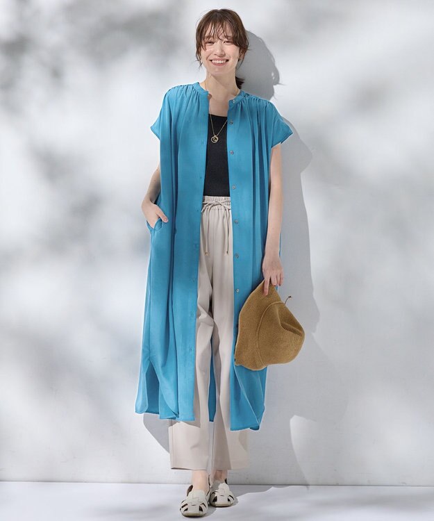 ANY ラフィア風ペーパーハット ブラウン