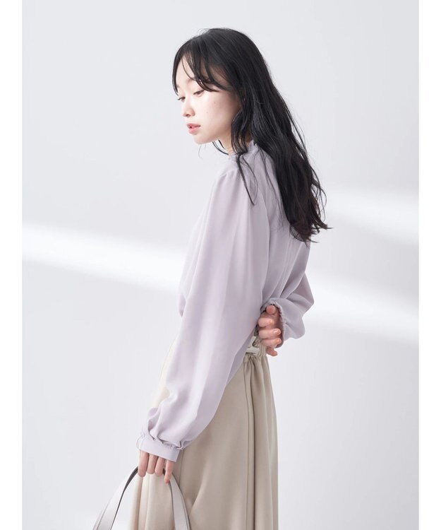 earth music&ecology ２ＷＡＹスタンドフリルブラウス Pink