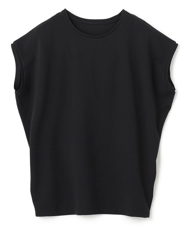 UNFILO BEAUTY FORM フレンチスリーブTシャツ ブラック