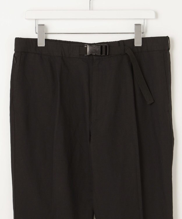 UNFILO MENS ライトリネン テーパードパンツ [23年春夏商品] ブラック