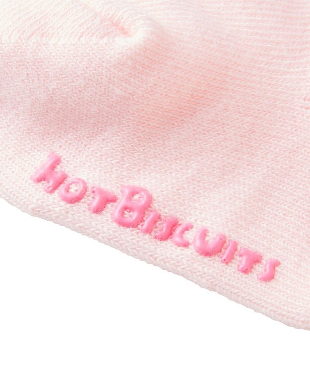 MIKI HOUSE HOT BISCUITS 【7-8cm】 ワンポイント ベビーソックス ピンク