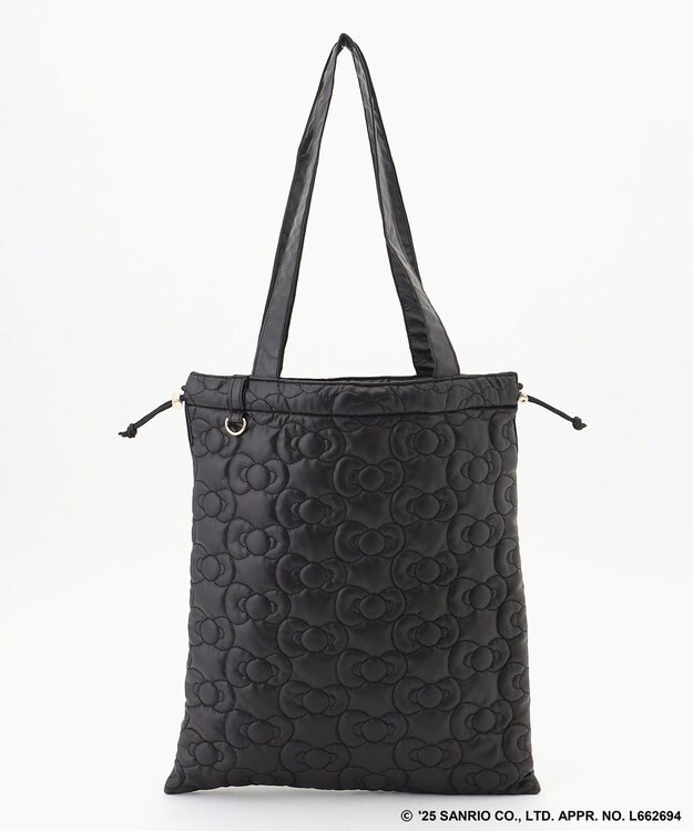 ANY 【ハローキティ×ANY】キルトトートバッグ ブラック