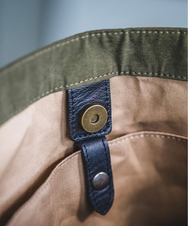 YUSHI EVER - TOTE BAG ナイロン 本革 トートバッグ オリーブ