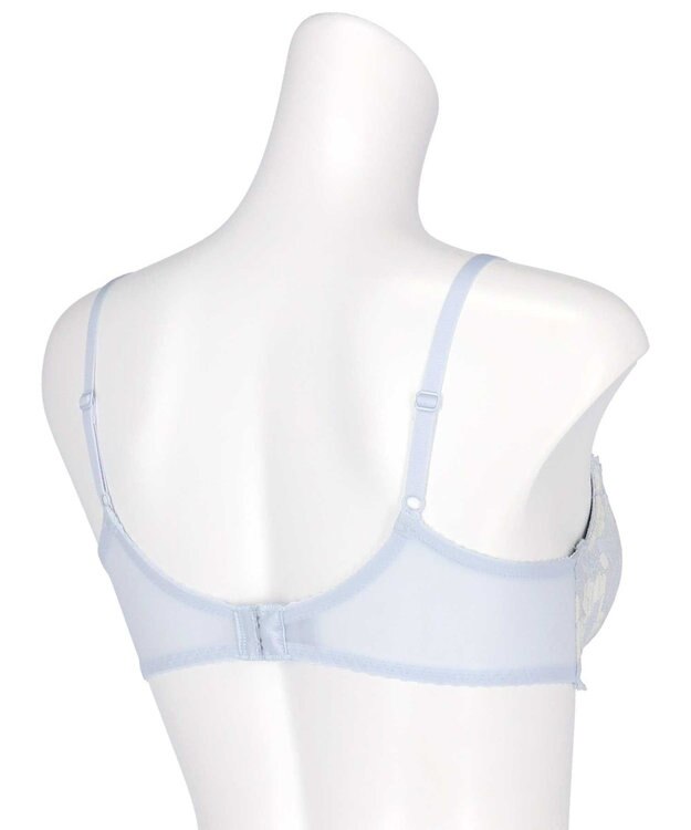 AMPHI ノンワイヤーブラ 谷間メイク ボリュームアップ Aカップあり 【BRAGENIC ブラジェニック プラスタイプ】 ブラジャー ブラ ワイヤレス BMI451 アンフィ／ワコール ブルー