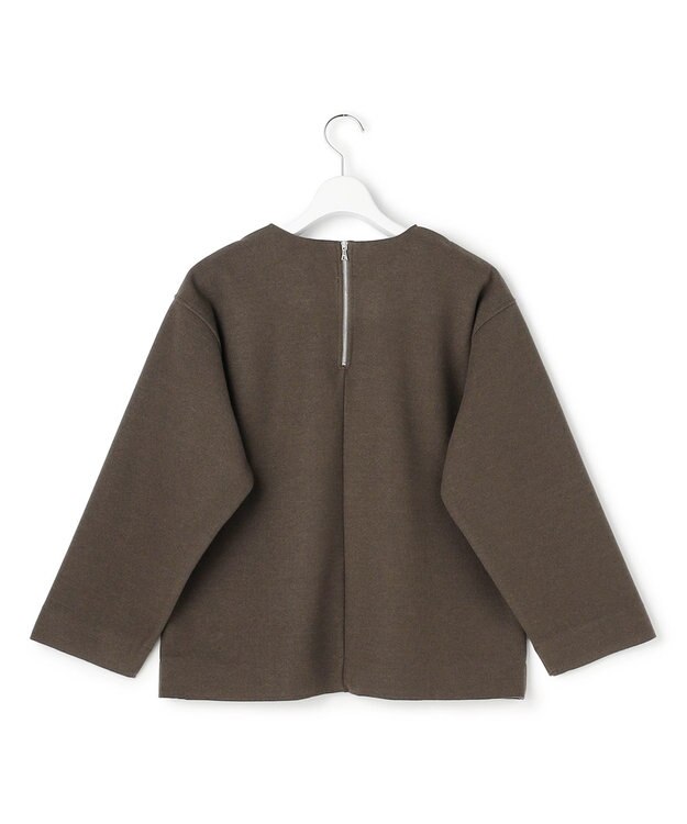 J.PRESS YORK STREET 【WOMEN】ウールライクジャージー プルオーバーシャツ ブラウン系