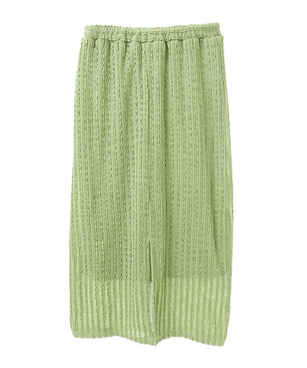earth music&ecology ベルティカルフリルナロースカート Light Green