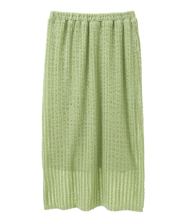earth music&ecology ベルティカルフリルナロースカート Light Green
