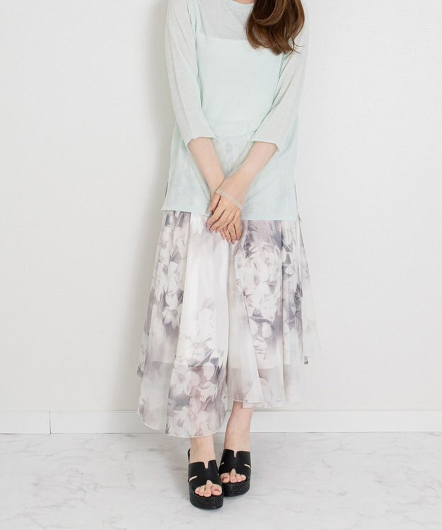 Bridget Birkin 【Bridget Birkin】サイドカットウェッジミュールサンダル ブラック