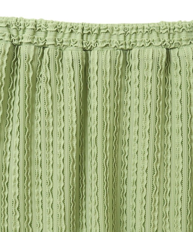 earth music&ecology ベルティカルフリルナロースカート Light Green