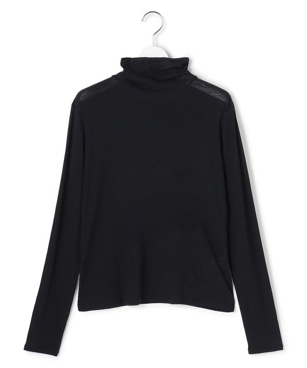 23区 【先行予約】シアーフライス レイヤード タートル カットソー ブラック系