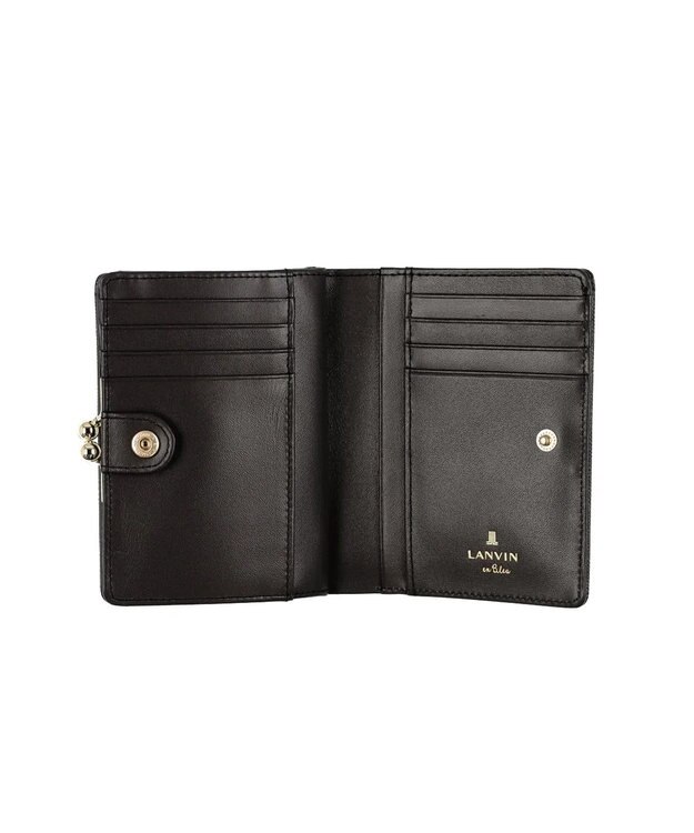 LANVIN en Bleu リュクサンブール 口金二つ折り財布 ダークネイビー