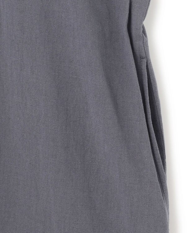 J.PRESS YORK STREET 【WOMEN】ワンウォッシュ リネンコットン ワンピース グレー系