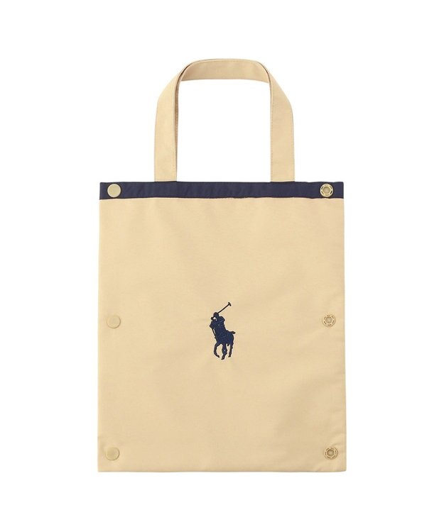 MOONBAT POLO RALPH LAUREN(ポロ ラルフローレン) 【C-zeroはっ水】傘袋 折りたたみ傘用 PP刺繍 吸水生地 ベージュ