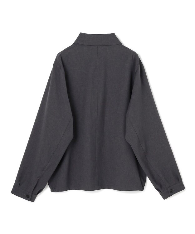 UNFILO MENS 【OCEANS YouTube 掲載/男女兼用】WOOL TOUCH 機能美シャツブルゾン チャコール