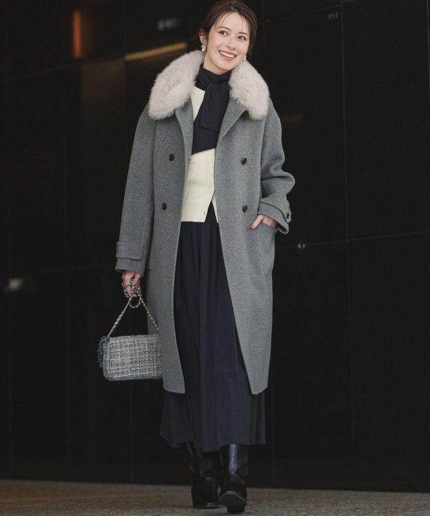 23区 リアルファー ティペット ベージュ系