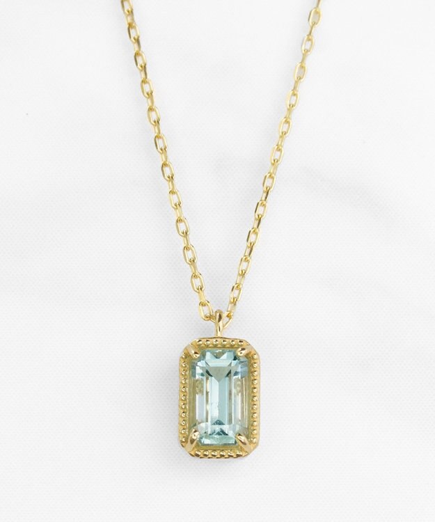 TOCCA 【WEB＆数量限定】CROCHET OF COLOR  NECKLACE K10 アクアマリン ネックレス アクアマリン
