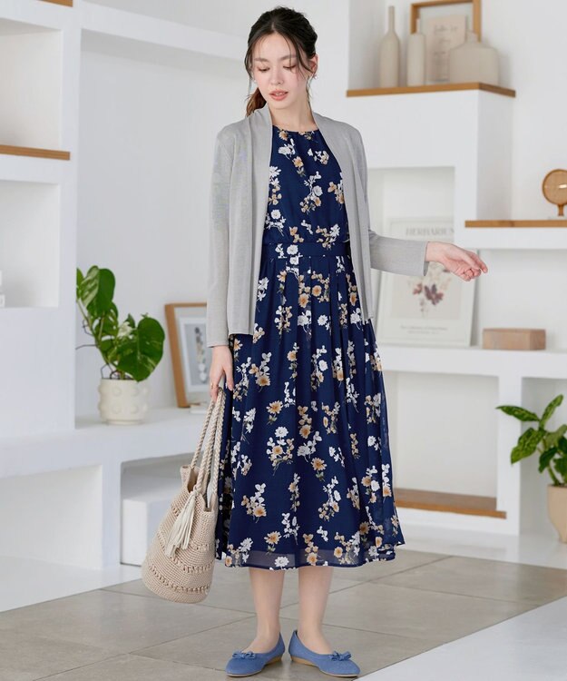 Tiaclasse 【おのののかさん着用】ショートトッパーカーディガン グレー