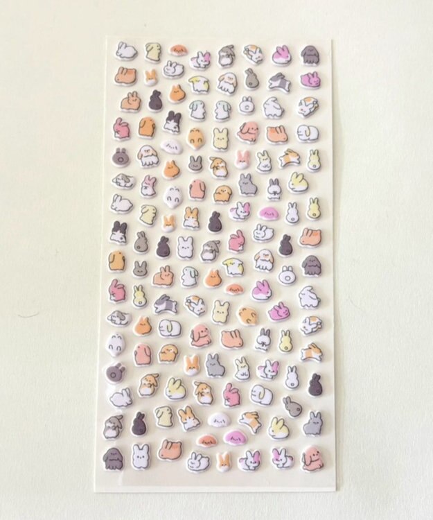 WEGO ちびぷっくりあにまるステッカー 柄3