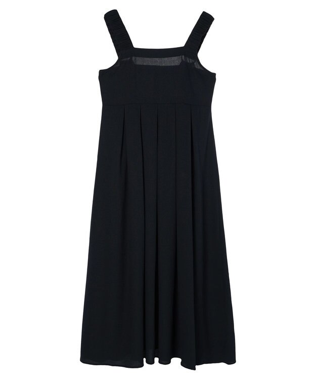 Green Parks armonia.ギャザーストラップワンピース Navy