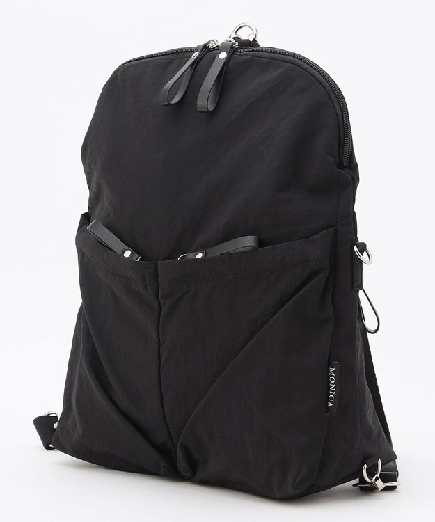 LA BAGAGERIE 【MONICA】フロントポケット2WAYバッグ ブラック