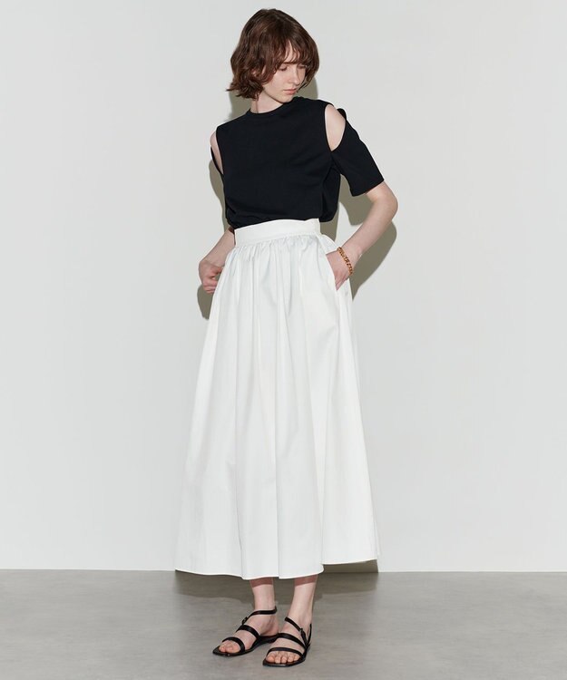 NAVE 【Nave　洗える】クリアジャージー Tシャツ ブラック系