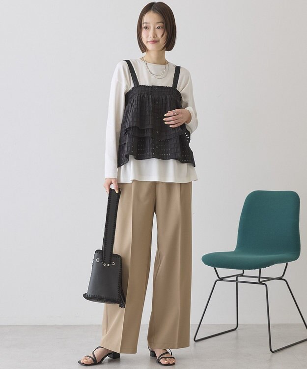 AMERICAN HOLIC シアーチェックビスチェ Black