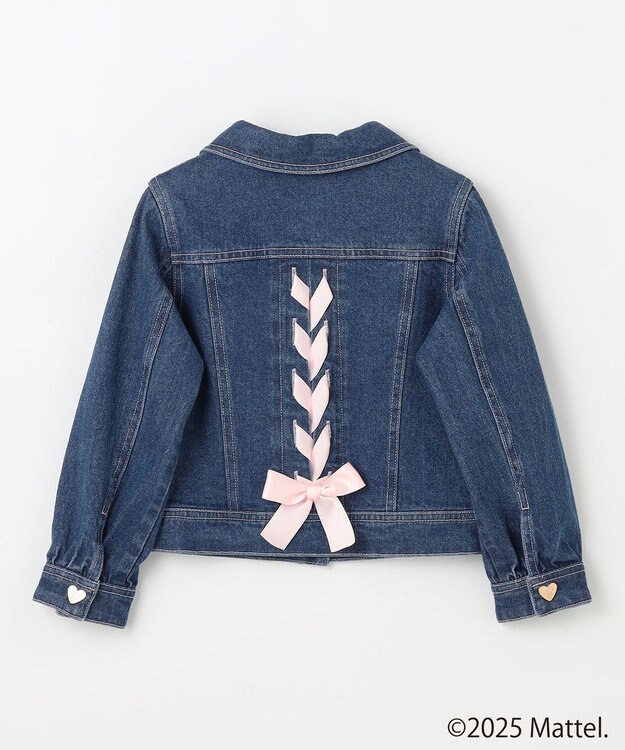 ANY KIDS 【Barbie(TM)】リボン デニムジャケット インディゴ