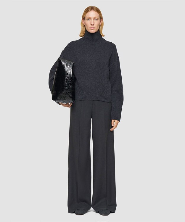 JOSEPH 【洗える】リュクスカシミヤハイネックニット Dark smoke