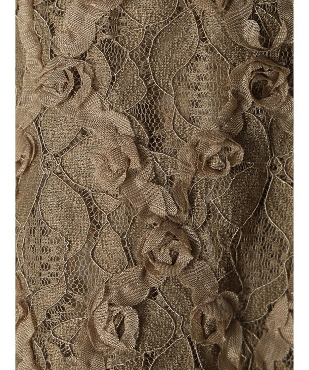 Green Parks ・SUGAR SPOON フラワーレースカーディガン Gray Beige