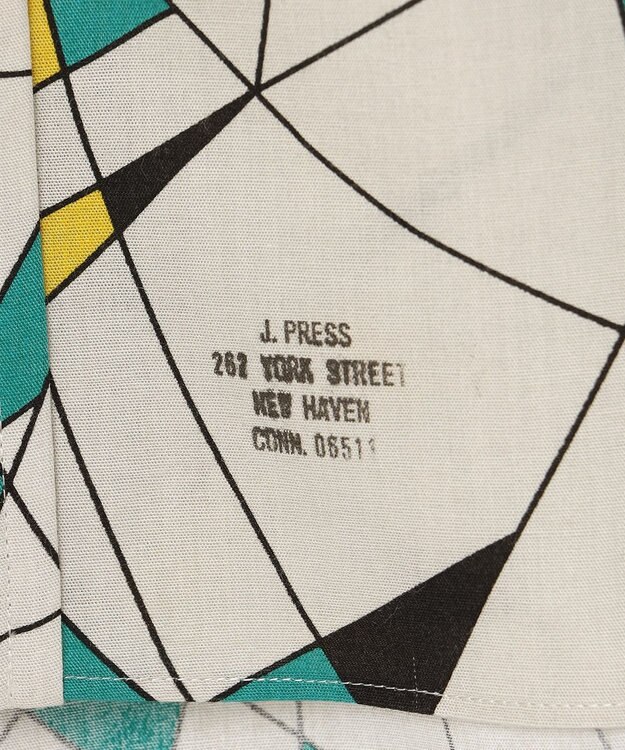 J.PRESS MEN 【J.PRESS ORIGINALS】Vintage Print Half Sleeve Shirt / B.D. / Baggy-Fit ライトグレー系9