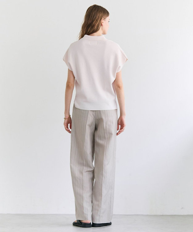 BEIGE， NADIA / ストレッチ スキッパーニット Pink