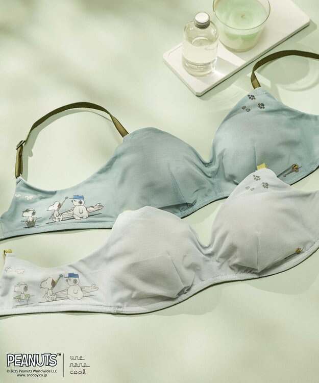 une nana cool 【ノンワイヤーブラ】364 シンプル MADE WITH PEANUTS GY