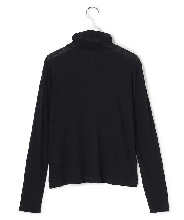 23区 【先行予約】シアーフライス レイヤード タートル カットソー ブラック系