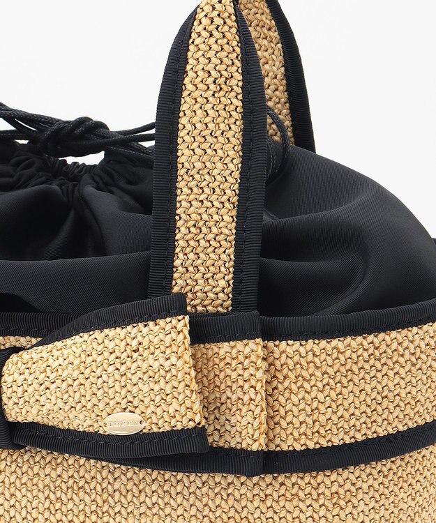 TOCCA RIBBON BASKET かごバッグ ブラック系