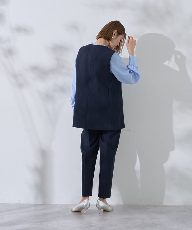 YECCA VECCA ノーカラージレ Navy