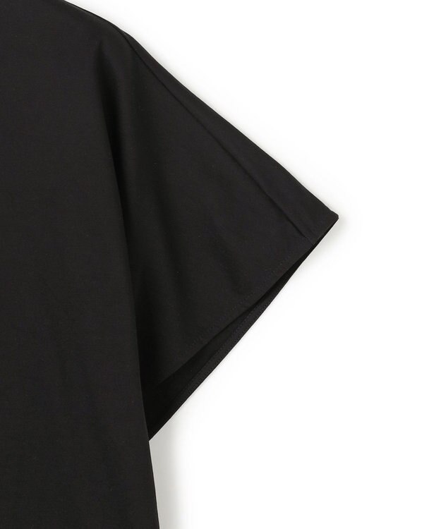 BEIGE， DIOP / スビンコットン ドレープTシャツ Black