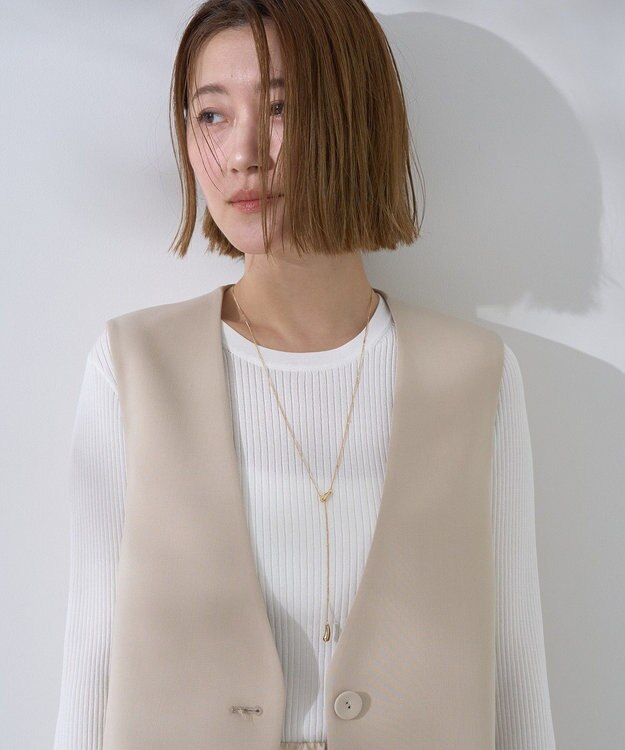YECCA VECCA ノーカラージレ Light Beige