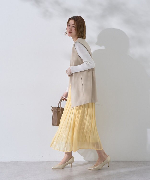 YECCA VECCA ノーカラージレ Light Beige